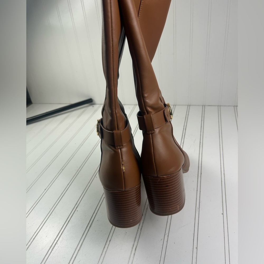 Michael Kors Carmen Faux Leather Tall Riding Boot Womenโs Size 10M $375 - Picture 7 of 11